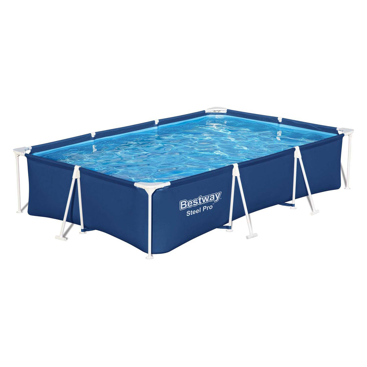 Bestway swimmingpool stål pro sæt rektangel, 300cm