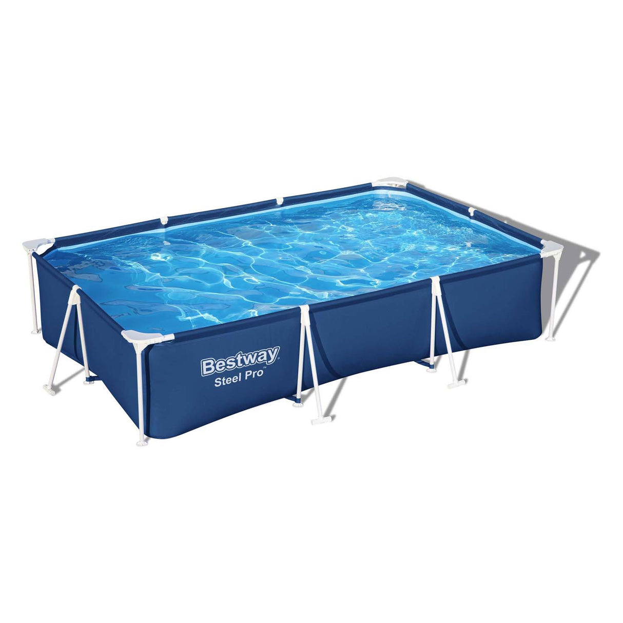 Bestway swimmingpool stål pro sæt rektangel, 300cm