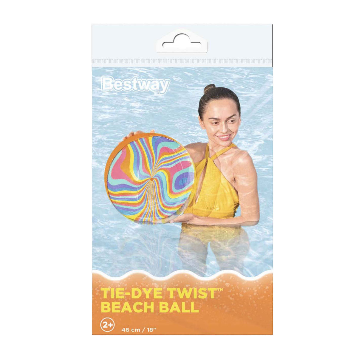 Bestway badebold tie-dye twist badebold, 34 cm