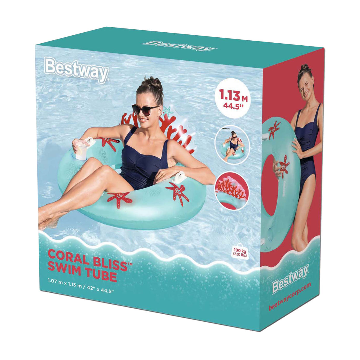 Bestway svømmering koral, 97 cm