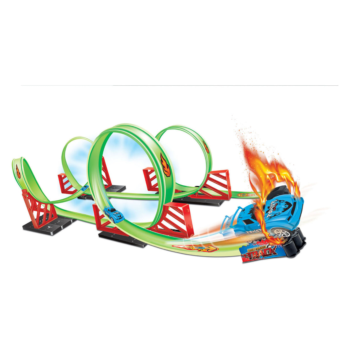 Race Track Looping med tilbagetrækning 360 bil, 32dlg.
