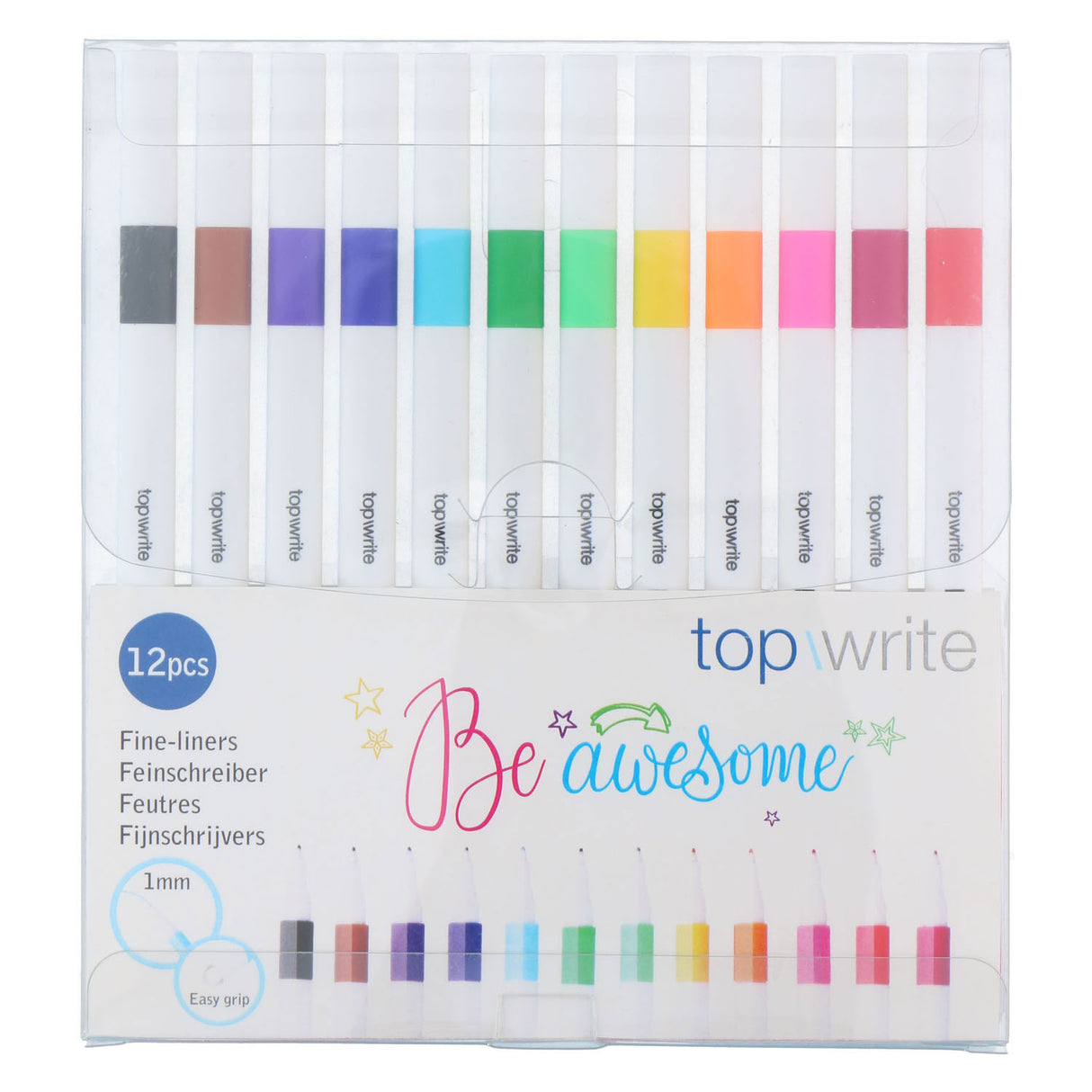 Fineliners farve, 12 stk.