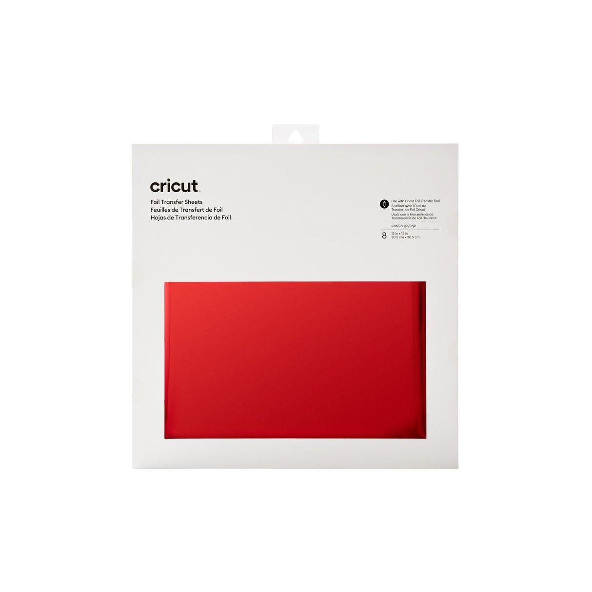Cricut • transferfolie rød 8 ark