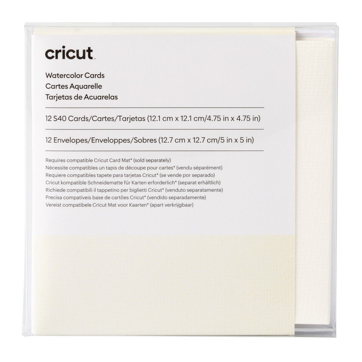 Cricut • akvarelkort s40 12 stk
