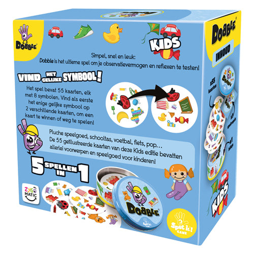 Asmodee zygomatic dobble børnekortspil - hurtigt spil med dyr til børn