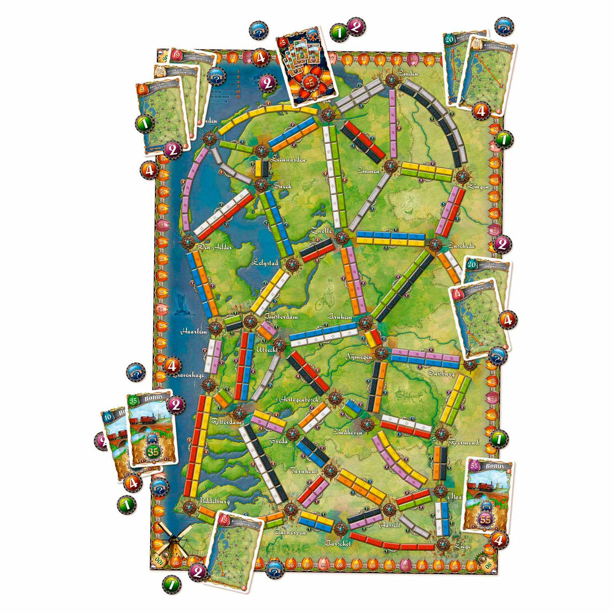 Days of wonder billet til at ride - Holland brætspil