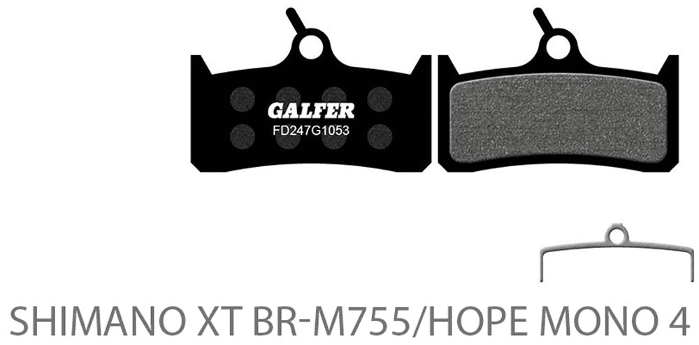 Galfer cykel standard skivepuder til shimano