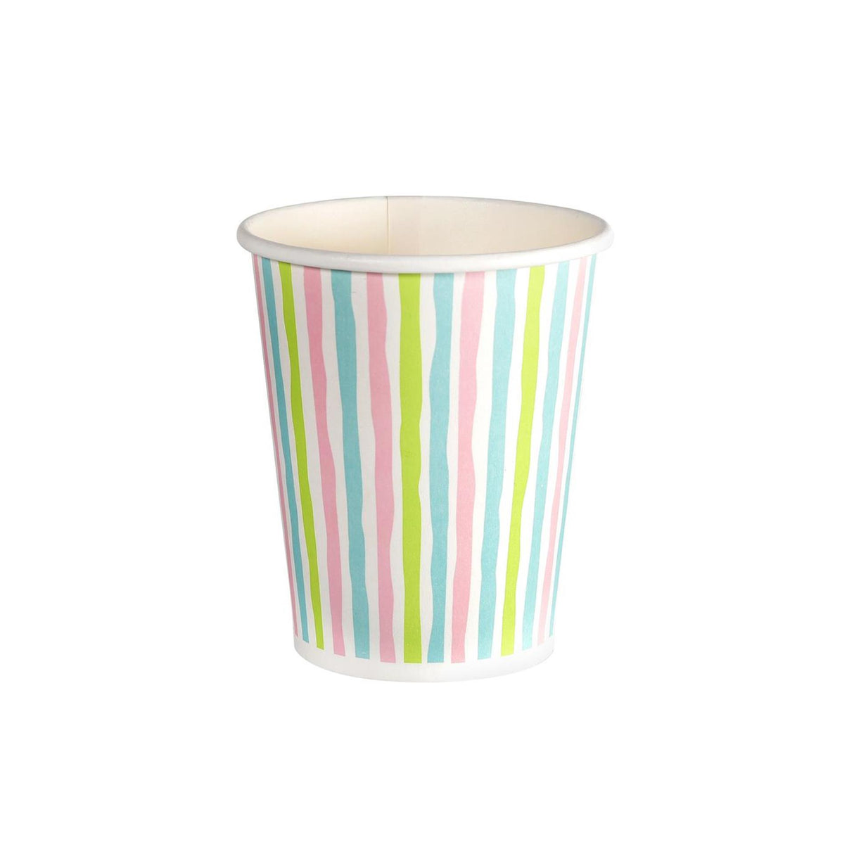 Duni papirkopper striber multi 24cl pakke med 10 stk