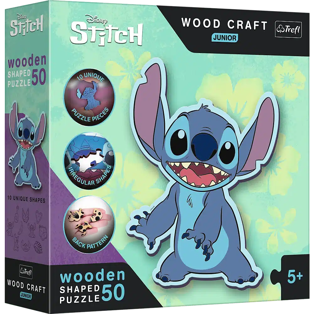 Disney trefl træ lilo stitch junior puslespil af - 50 brikker