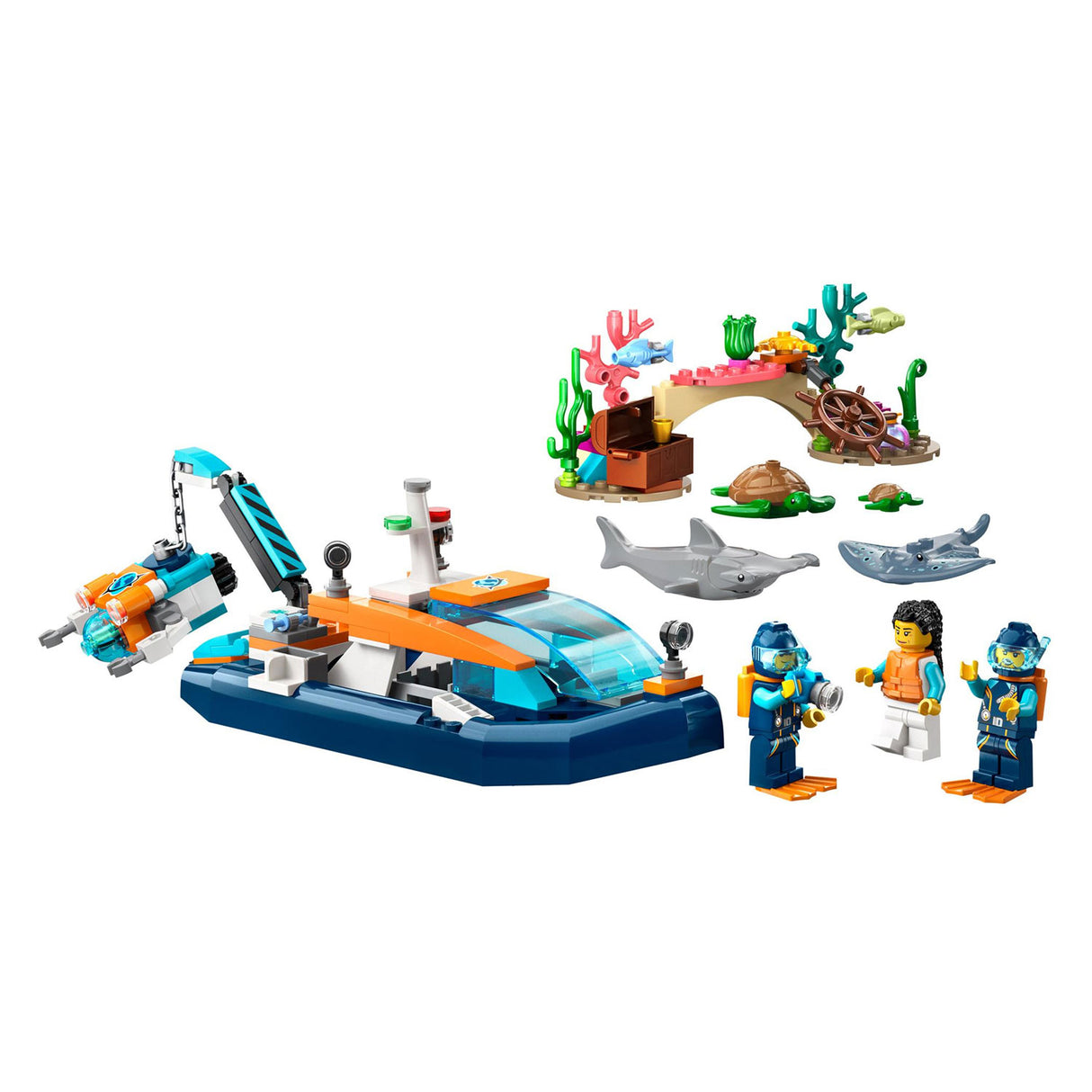 LEGO LEGO CITY 60377 RECONNAISSANCE Diving Boat