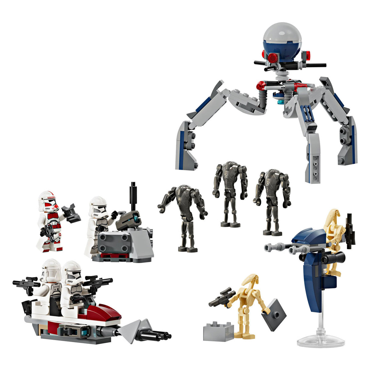Lego star wars clone trooper™ battle droid™ kamppakke - 75372