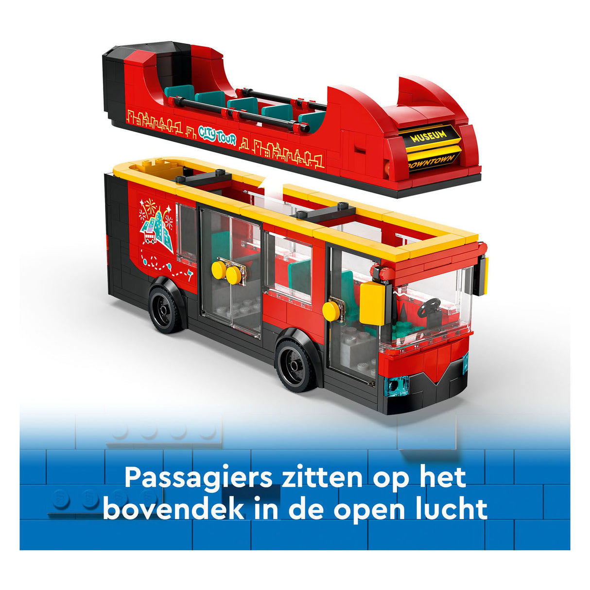 Lego city turist rød dobbeltdækker bus - 60407