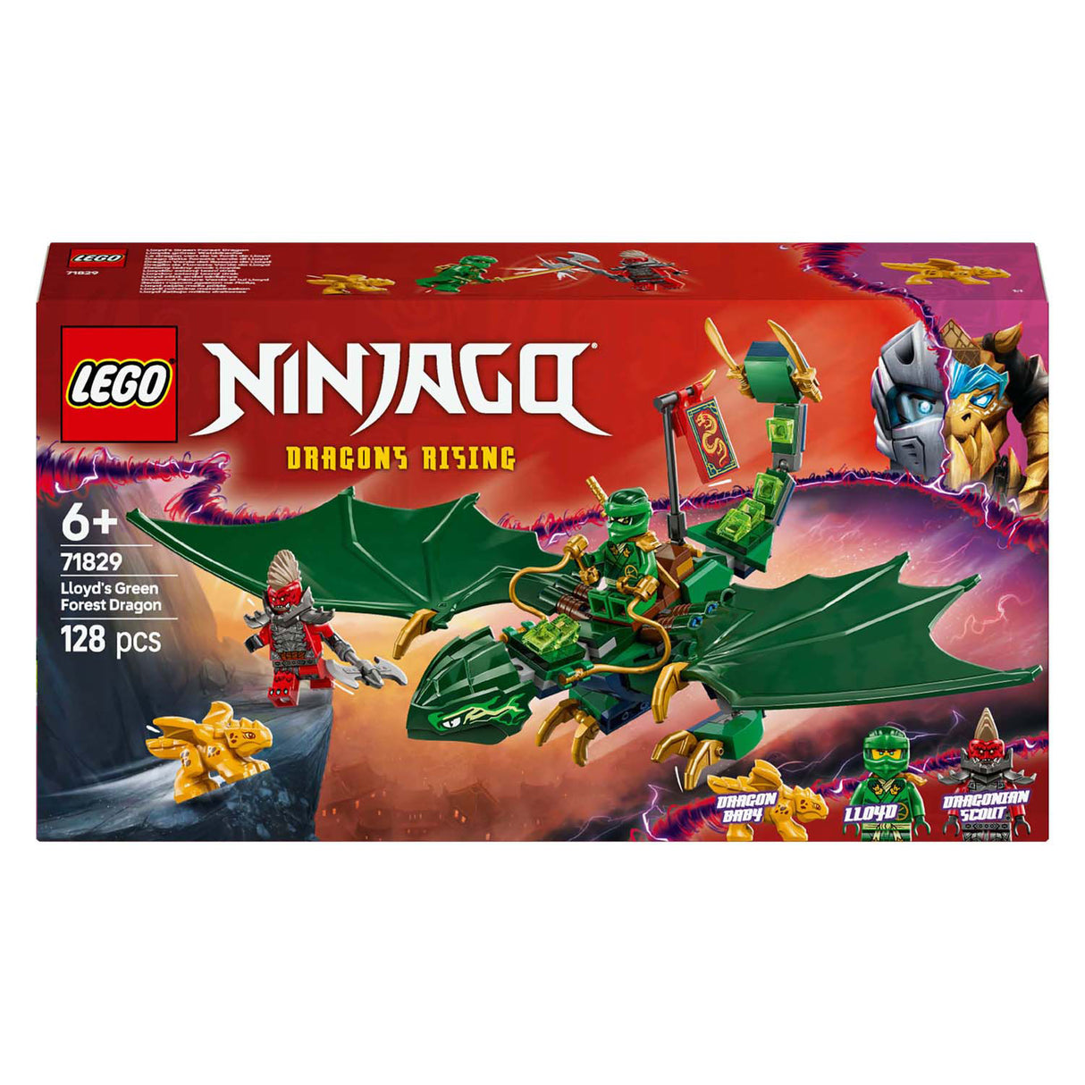 Lego ninjago 71829 lloyds grønne skovdrage