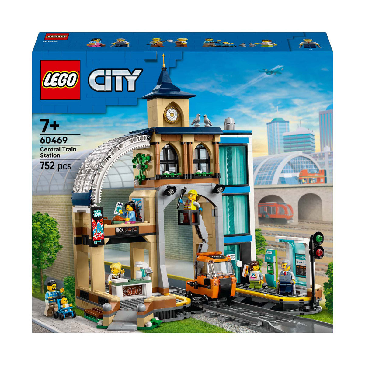 Lego ® city centralstation, byggelegetøjssæt - 60469