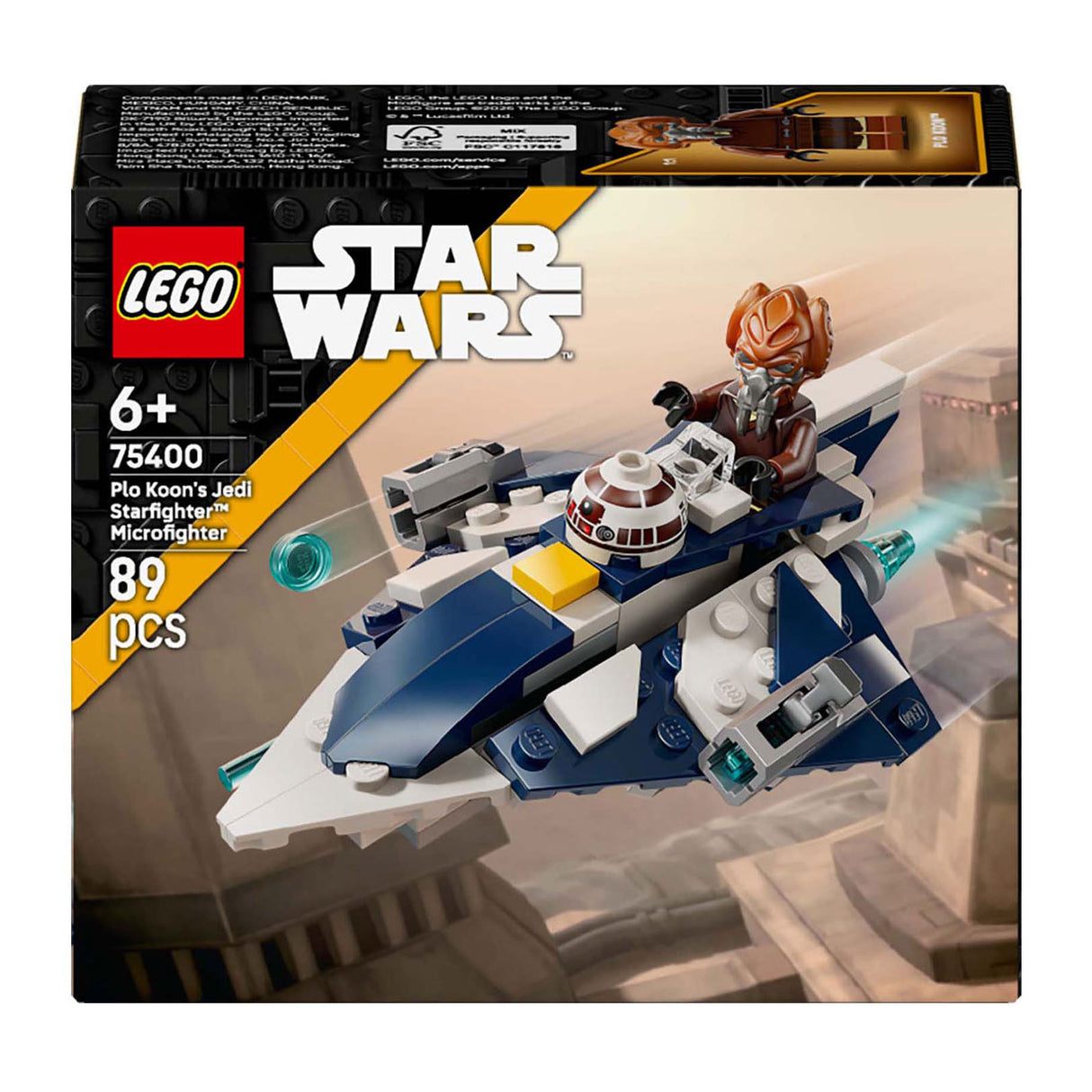 Lego star wars plo koons jedi starfighter microfighter sæt - 75400