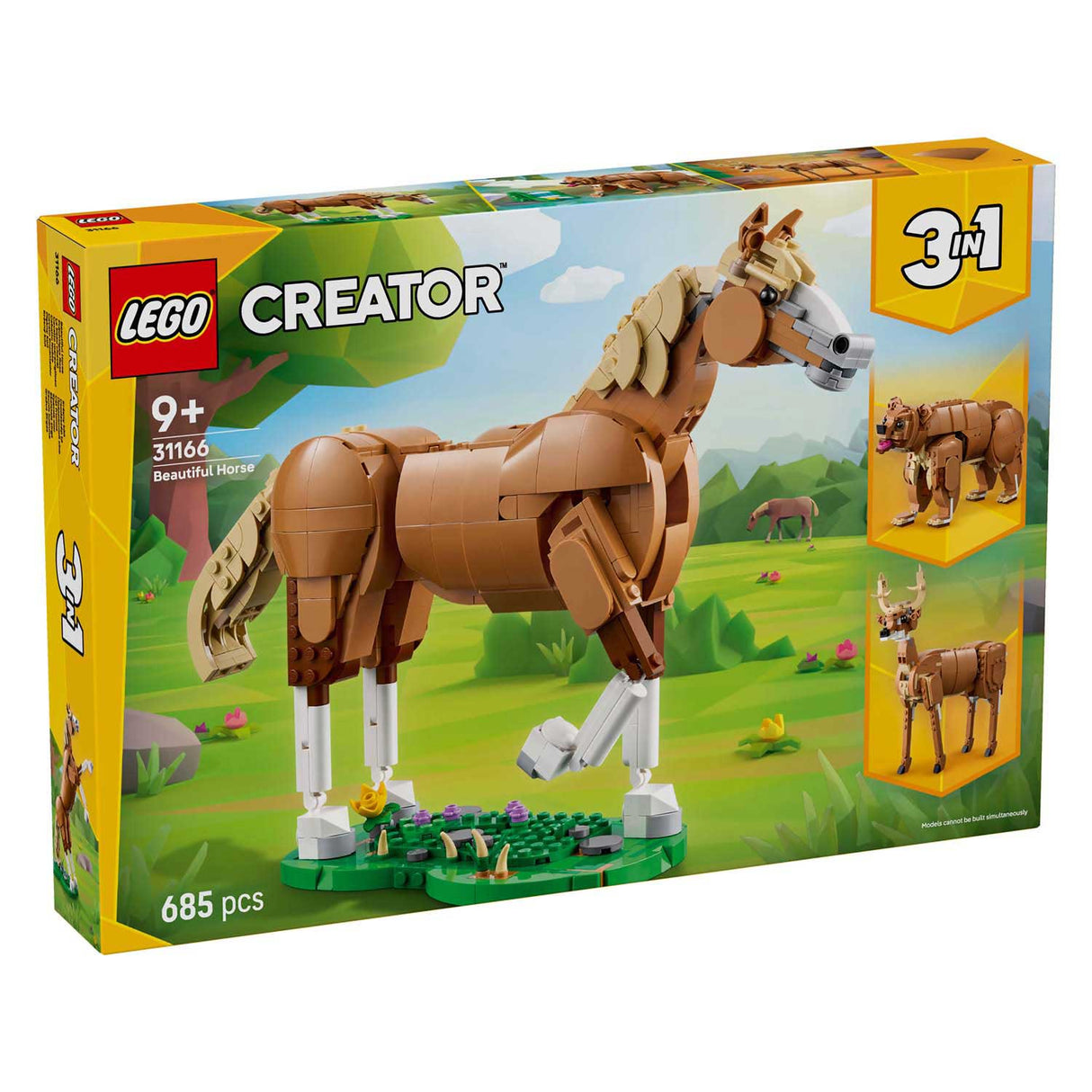 Lego ® creator 3i1 smuk hest, dyrebyggesæt - 31166