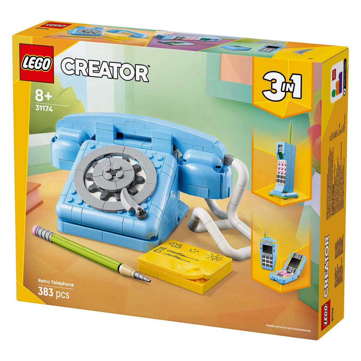 Lego ® creator 3i1 retro telefon, vintage telefon - 31174