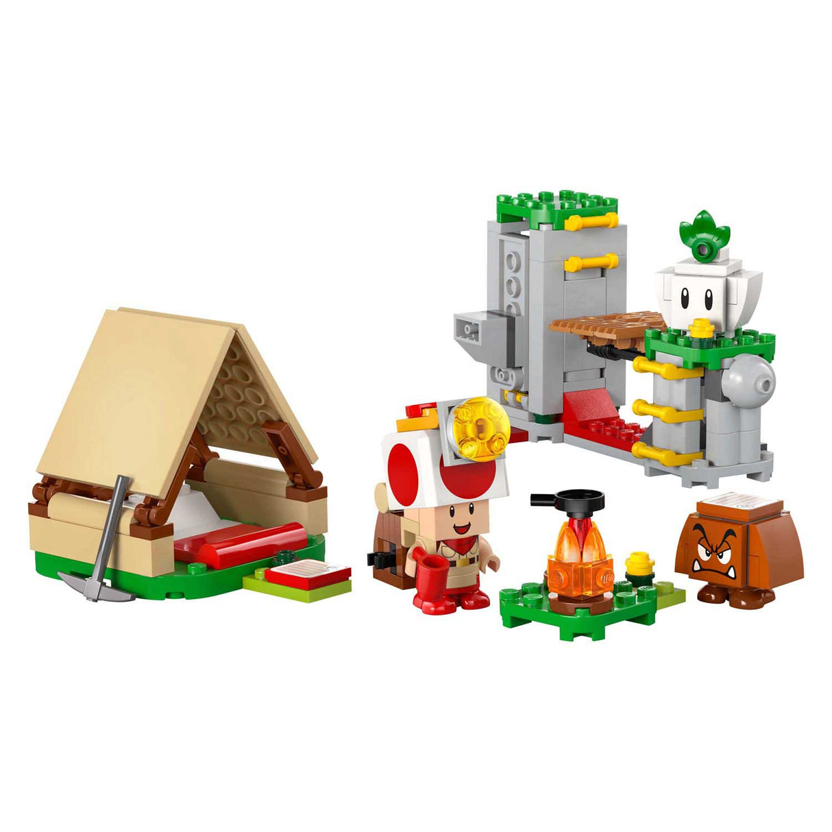 Lego super mario 72040 toad boss campingplads