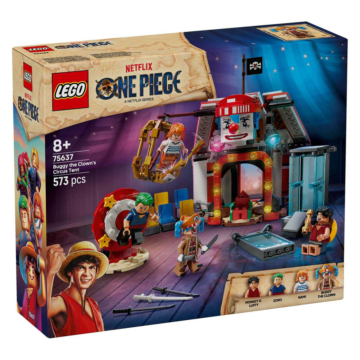 Lego ® et stykke cirkustelt af buggy the clown byggesæt - 75637