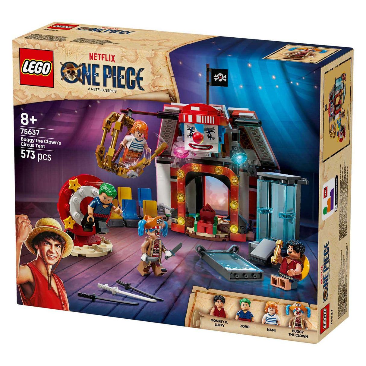 Lego ® et stykke cirkustelt af buggy the clown byggesæt - 75637