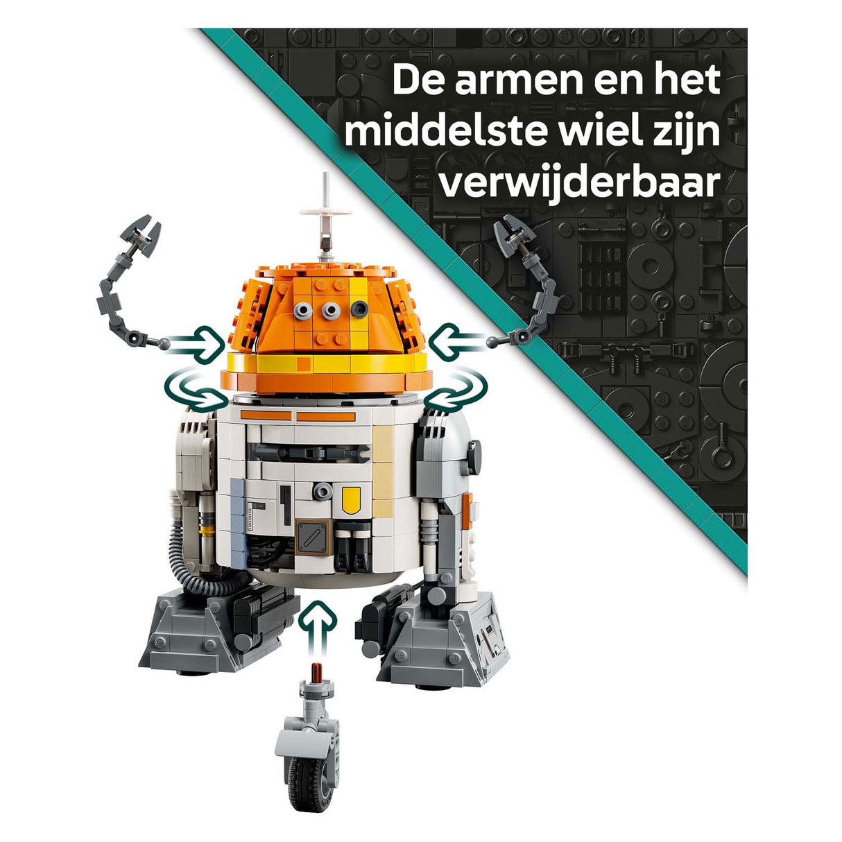 Lego ® star wars: ahsoka™ chopper (c1-10p)™ astromech droid - 75416