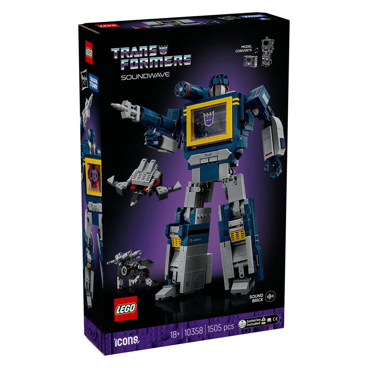 Lego ® ikoner transformere: soundwave - transformator samling - 10358