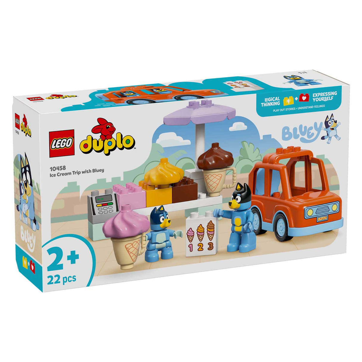 Lego ® duplo® bluey få en is med bluey - 10458