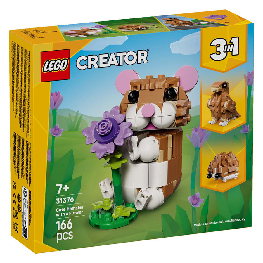 Lego ® creator 3i1 sød hamster med blomst - 31376