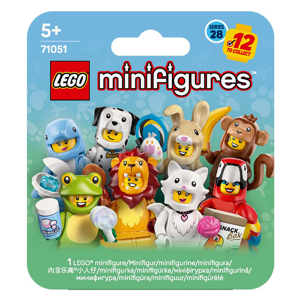 Lego minifigurer - serie 28: byggelegetøj til dyrekostumer (71051)