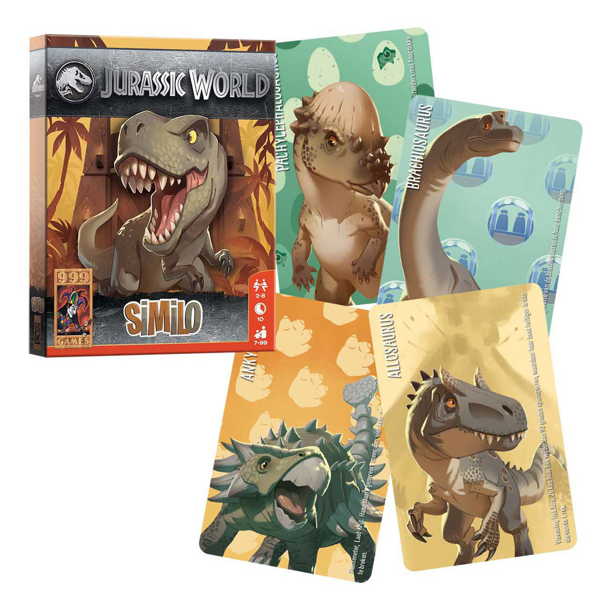 999-spil 999 spil-lignende: Jurassic World-kortspil (hollandsk, 2 - 8 spillere, 10 minutter, fra 7 år)