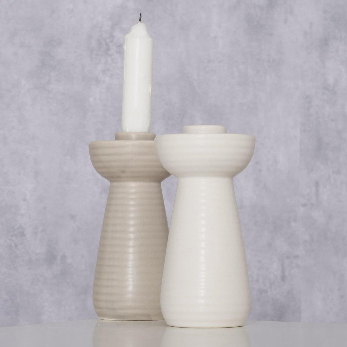 Boltze home lysestage galina ã˜7xh14cm 2 assorteret