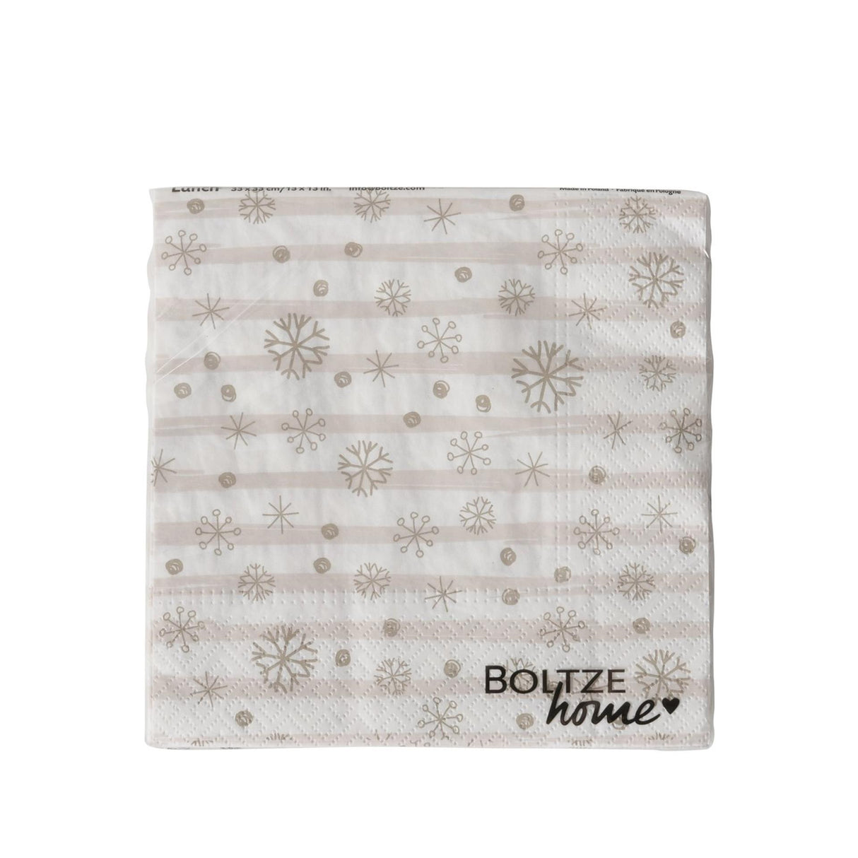 Boltze hjemmeservietter snefnug 33cm 20-dele