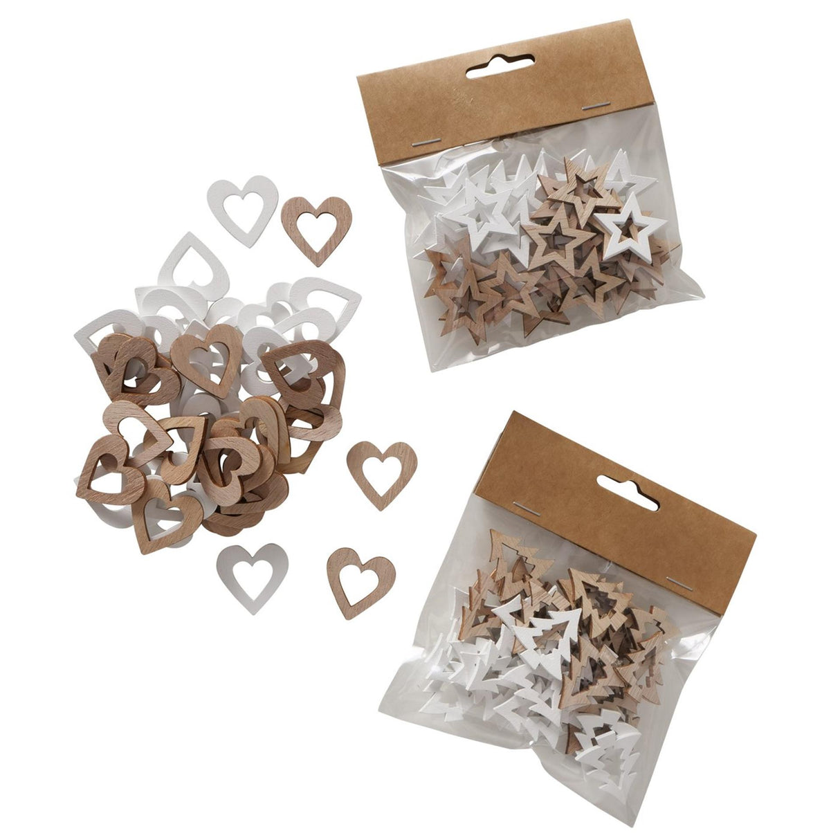 Boltze home deco kuld ramea 48-delt hjertetræ star fsc 100%