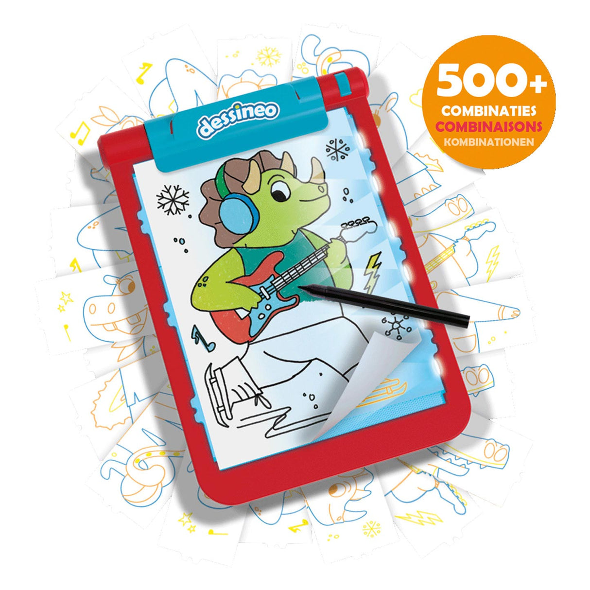 Jumbo Dessineo -figurer Trin for trin Tegning Board