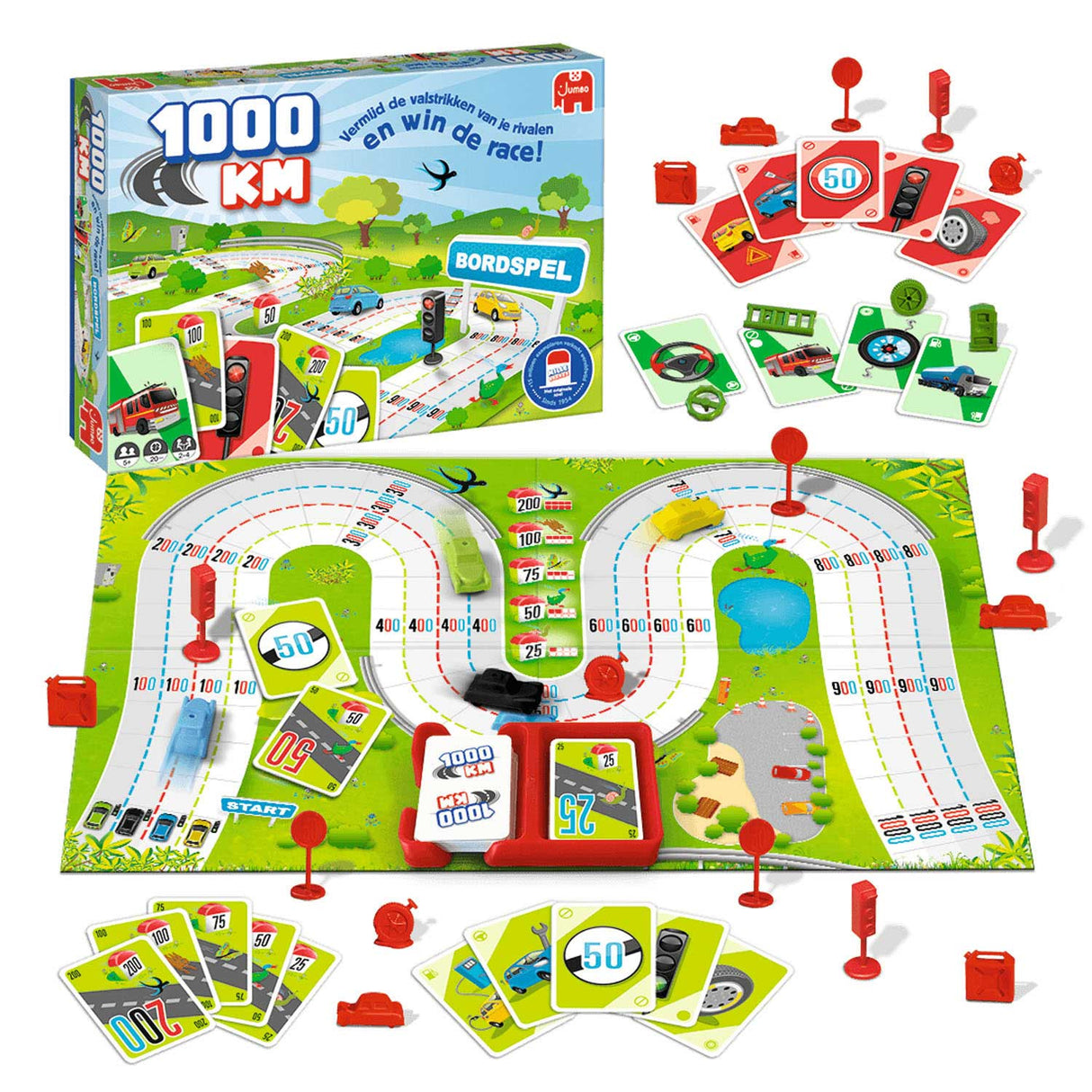 Jumbo 1000 km brætspil - brætspil til børn