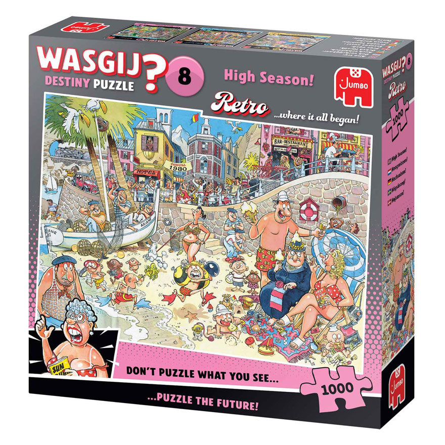 Jumbo wasgij retro destiny 8 puslespil - højsæson!, 1000 stk.