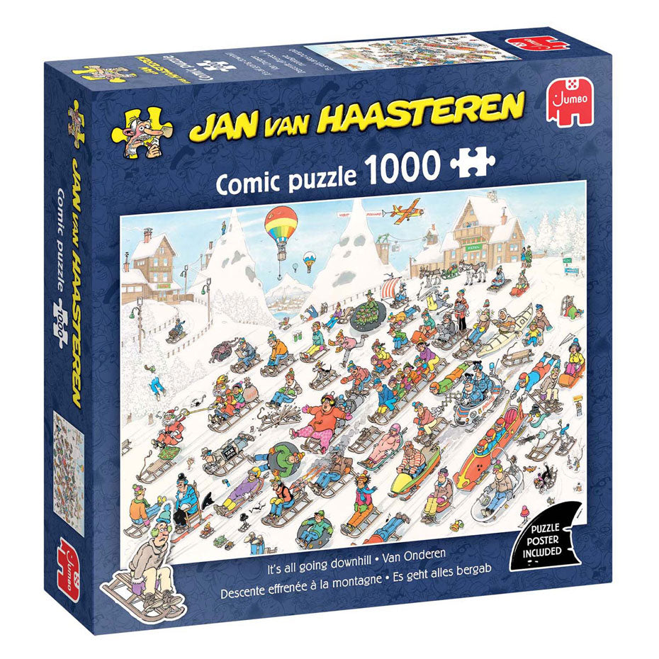 Jan van Haasteren puslespil - nedefra!, 1000 stk.