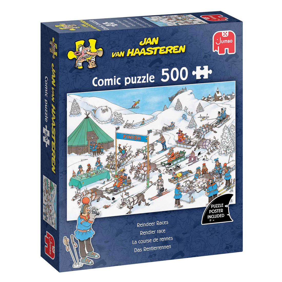 Jumbo Jan van Haasteren puslespil - løb, 500 stk.