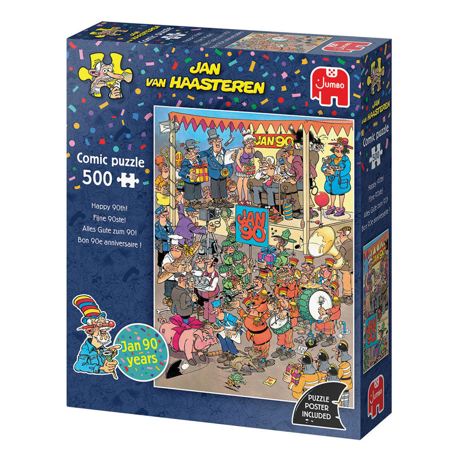 Jumbo jan van haasteren puzzel fijne 90ste 500 stukjes