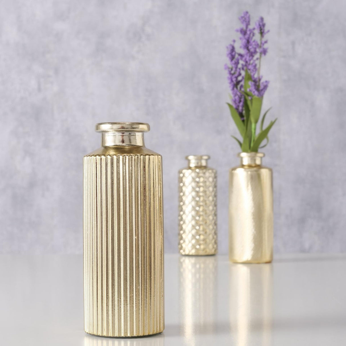 Boltze hjemmevase elsker 13,5 cm guld