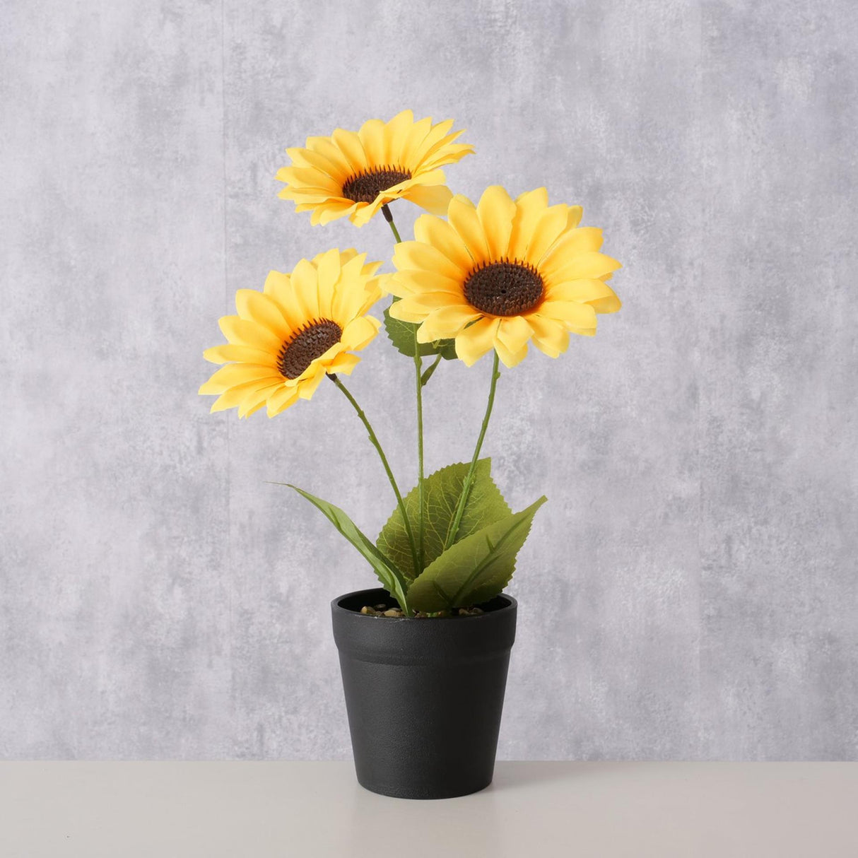 Boltze hjemme kunstig plante solsikke 33cm