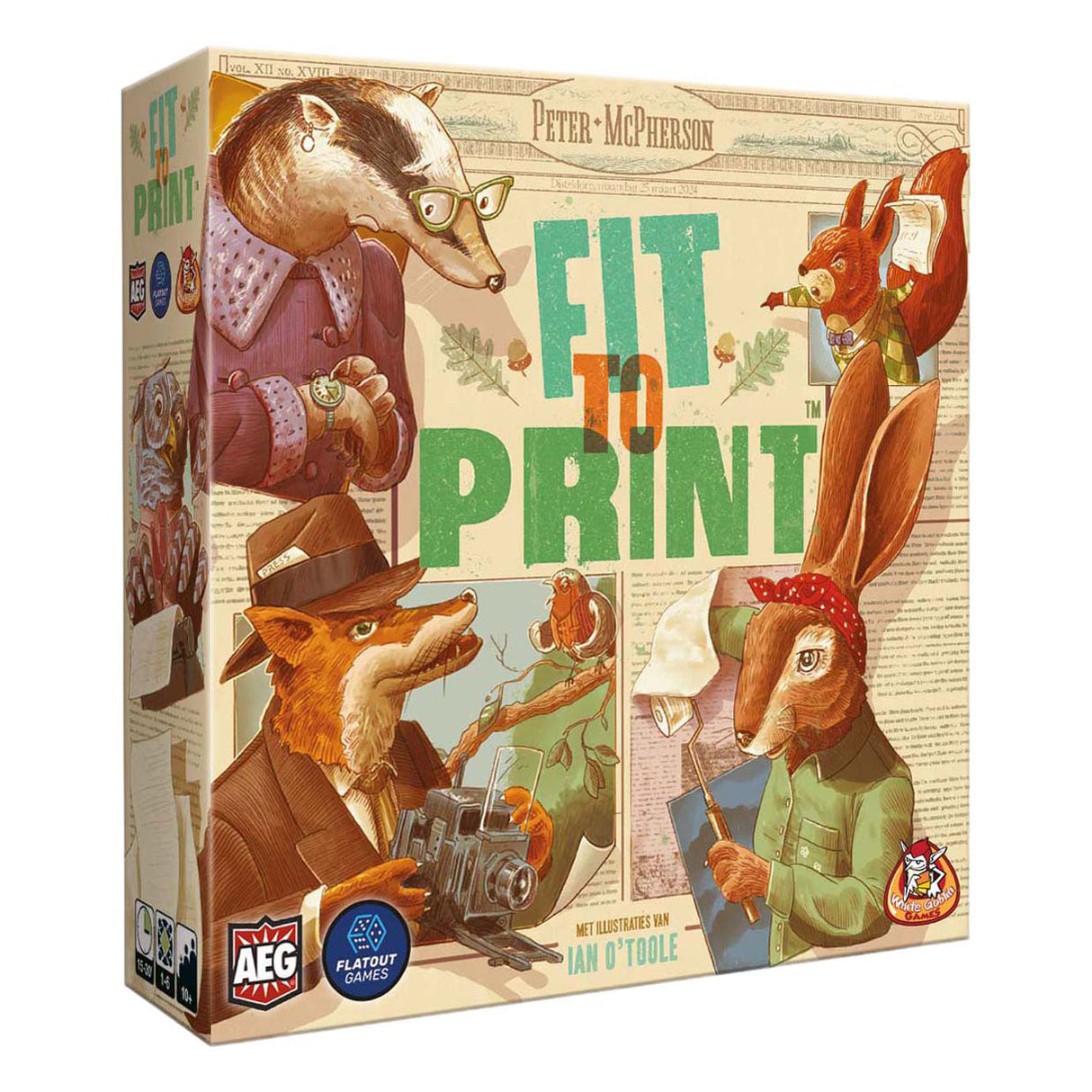 Hvide goblin spil passer til print - brætspil