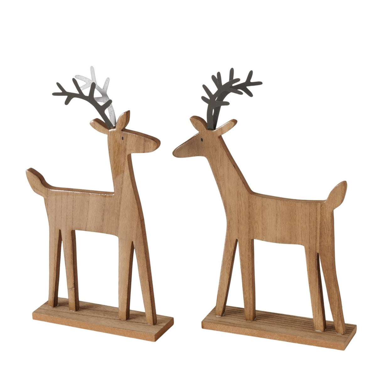 Boltze hjemmefigur hjort marono 20x5x30cm 2 assorteret