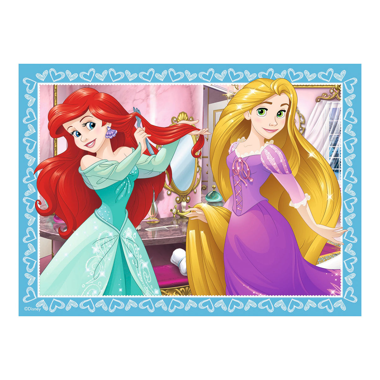 Ravensburger puslespil disney prinsesse - 12+16+20+24 brikker - børnepuslespil