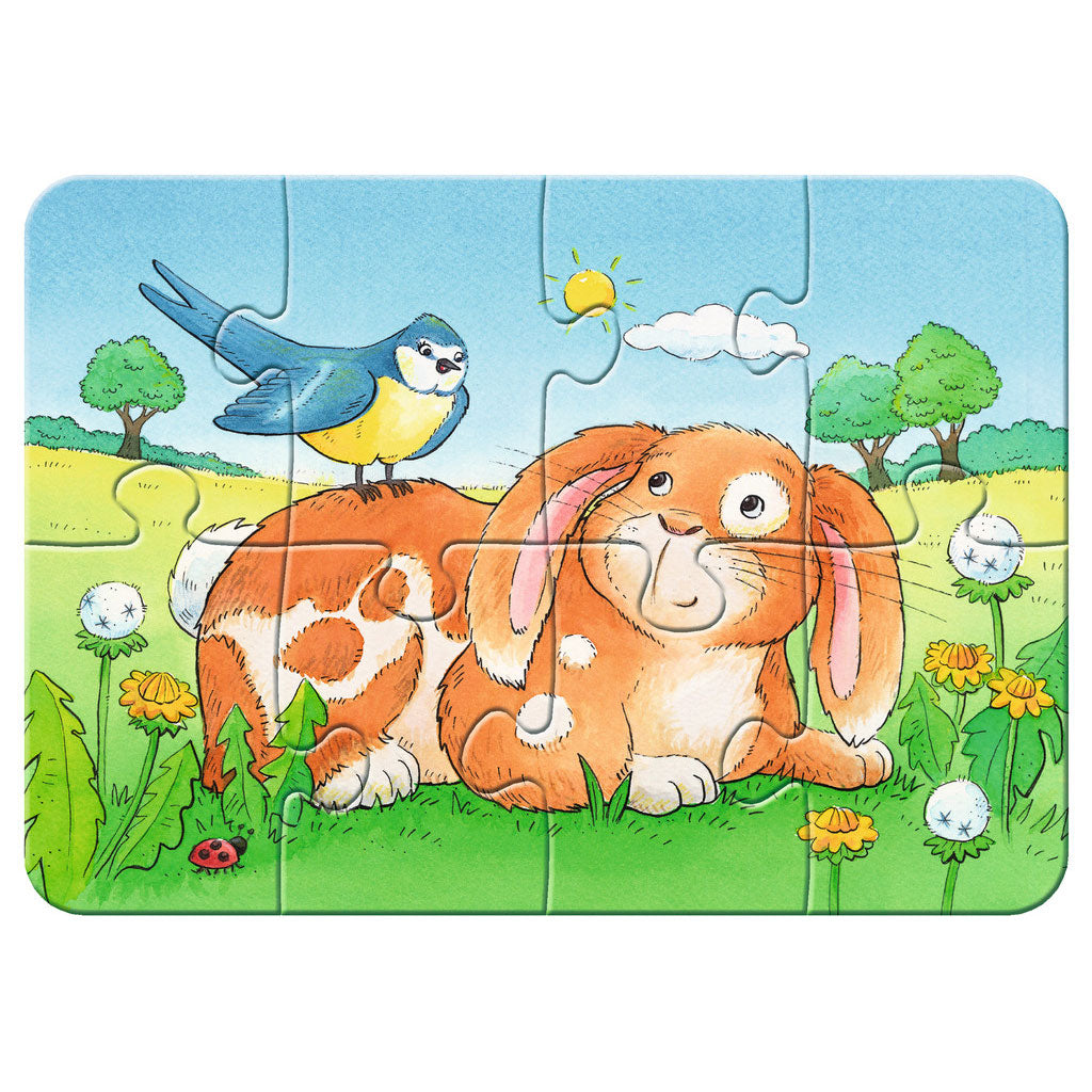 Ravensburger søde kæledyr - mine første puslespil -2+4+6+8 brikker - børnepuslespil