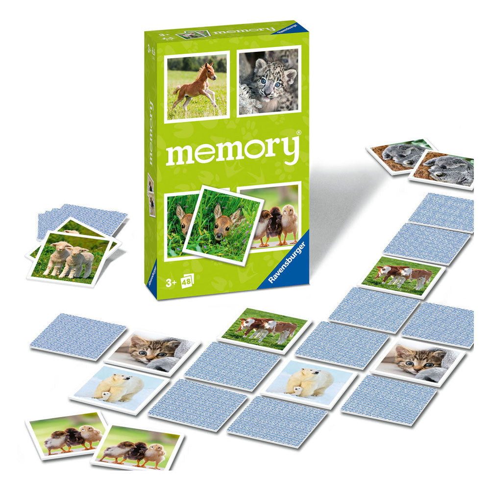 Ravensburger Game Memory Young Animals Pocket