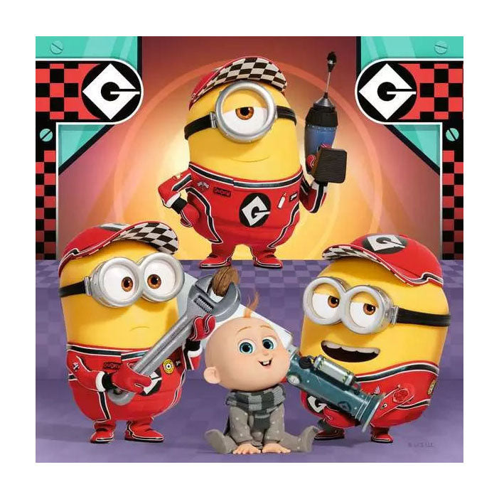 Ravensburger puslespil despicable me 4 - tre puslespil - 49 brikker - børnepuslespil