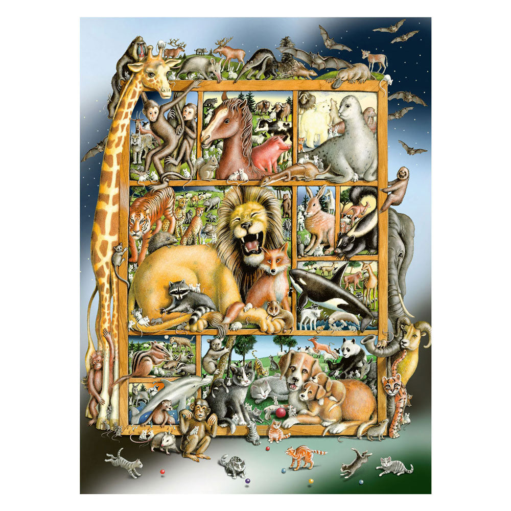 Ravensburger puslespil dyrecollage - puslespil - 100 xxl brikker