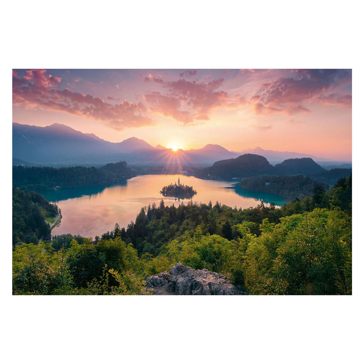 Ravensburger lake bled, Slovenien - puslespil - 3000 brikker