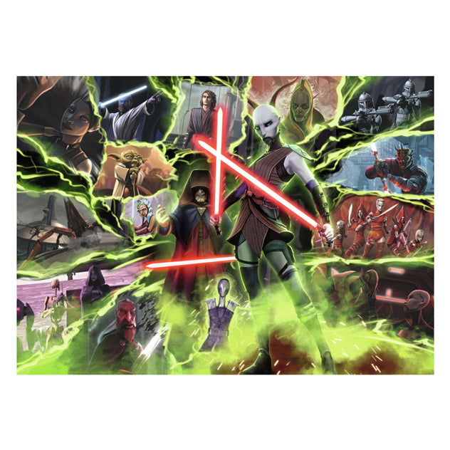 Ravensburger puslespil star wars skurk: asajj ventress - puslespil - 1000 brikker